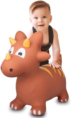 Dino Saltarin Correpasillos - Juguete Infantil Marron